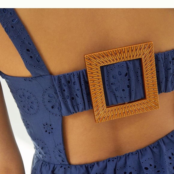 Anthropologie Hutch wooden buckle Dorri shirt - Picture 4 of 5